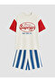 Ecru Printed Baby Boy Shorts Set