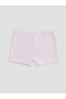 Ecru Bow Printed Girls' Boxer Shorts 3-Piece Set - 4