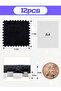 12Pcs Interlocking Foam Mats, Fluffy Carpet Tiles, Plush Area Rug, Square Splicing Floor Tiles, Soft Playmat Puzzle Floor Mat for Play Room, 30*30*1cm - 2