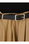 Black Crew Neck Color Block Belted Dress - 6