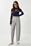 Pensli Polyviscon Balloon Trousers Lgp0033 Gray - 2