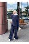 Pile Detailed Casual Suit Anthracite