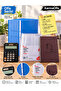 Mx-12B Calculator Claret Red |   Atatürk Ajandalı Office Set + 10 Blue Ring Binders + 100-Piece Bag File Folder