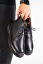 Genuine Leather Men's Boots with Laces and Zipper, Fur Inside, Winter Cold Resistant, Casual, Black - 6
