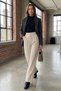 Kremm Women's High Waist Palazzo Fabric Trousers - 2