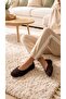 Women's Bitter Brown Sherpa Furry Bowknot Casual Ballerinas 1 cm Byndsharp01 - 5