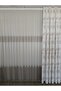 Mink Bordered Medium Weight 1/3 Regular Pleated Wrinkle-Free No-Iron Tulle Curtain |   Simple and Quality Weaving