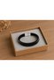 Pellaro Blackbraid Black Leather Men's Bracelet - Thick Braid and Silver Clasp - 3
