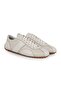 L6027 Men's Black Genuine Antique Leather Zig-Zag Stitched Dotted Rubber Sole Sneaker - 3