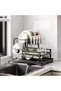 Dish drainer with 2 levels, multifunctional for kitchen - 3
