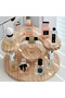 Luma Wooden Perfume Organizer 2-Tier Cosmetic Makeup Organizer Solid Pine - 7