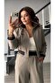 Mink bomber jacket-pant set - 8