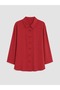 Women's Shirt with Red Button Detail