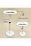 Cloud Small Coffee Table, Cute White Bear Side Table with Height Adjustable, Sofa End Table for Snac - 2