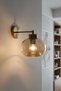 Warm Honey Glass Straight Body Sconce Wall Lamp Modern Hotel Cafe Vintage Living Room Bedroom Staircase Retro - 5