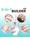 5-In-1 Builder Gel,Gel Nail Polish Builder for Nails, UV/LED Nail Polish Gel for Repair Nails Extension Nail Art Decoration,15ml (White) - 2