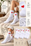 Women's Bamboo Seamless 6-Piece Boxed Heart Patterned Soft Short Socks - 2