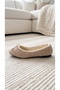 Women's Mink Sherpa Furry Bowknot Casual Ballerinas 1 cm Byndsharp01 - 7