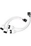 قطعتان من كابل تمديد USB 2.0 إلى منفذين 9 دبابيس للوحة الأم، مقسم رأس USB، كابل تمديد للرؤوس الطرفية لـ CP