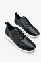 Maserda Women's Genuine Leather Sneaker Sports Shoes - Black - 2