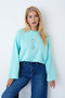 Tulip Printed Long Sleeve Body Suitable for Tesselat Clothing