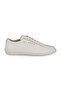 L5993 Men's Black Genuine Antique Leather Toe-Stitched Sneaker with Side Logo Detail and Thin Sole - 2