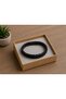 Corlavo Blackweave Black Leather Men's Bracelet - Double Row Thick Weave Design - 2