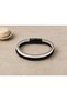 Tervasso Ivorybraid Cream Black Leather Men's Bracelet - Double Row Braided Design - 3