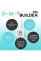 5-In-1 Builder Gel,Gel Nail Polish Builder for Nails, UV/LED Nail Polish Gel for Repair Nails Extension Nail Art Decoration,15ml (White) - 5