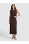 Brown A-Line Knitwear Skirt 50331304-Vr029 - 2