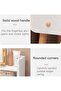 طاولة تجميل شاربدو، طاولة تجميل عصرية مع مرآة ودرجين، طاولة جانبية خشبية للاستخدام المنزلي - 5
