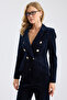 Crop Velvet Blazer Jacket - 3