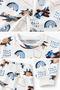 Children's Pajama Set Long Sleeve Patterned Combed Cotton Pajama Set Boy's Sleepwear - 2