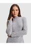 Gray Melange Ex. Slim Fit Knitted Dress 50331298-Vr086 - 2