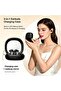 2-in-1 Dual Style Wireless Earbuds Set (2 Pairs Included: In-Ear & Clip-On Ear-Hook TWS) with Charging Case & Makeup Mirror LED Light, Bluetooth Stereo Headset (Skin Tone) - 7