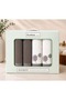 Bamboo Hammam Set, Bath Towel Set-Phlox Anthracite White