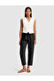 Black Carrot Fit 100% Linen Trousers 50321220-Vr046