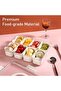 Divided Serving Tray with Lid and Handle, 8 Compartment Snackle Box Container, Travel Charcu - 6