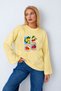 Fruit Printed Wide-Sleeved Body Suit Suitable for Hijab Wear