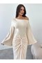 Rochie maxi, crem - XS - 2
