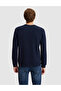 Navy Blue Regular Fit Basic Sweatshirt 50334023-Vr033 - 5