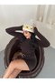 Daisy Motif Crochet Look Beanie/Winter Hat - 8
