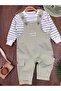 "Let's Go Camping" Hat and Salopet 3-Piece Set for Baby Boy - 2