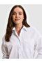 White Oversize Long Sleeve Shirt with Pocket Detail 50331534-Vr013 - 2