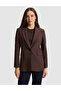 Brown Slim Fit Jacket 50331019-Vr029