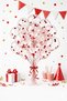 10 Pieces Transparent Red Confetti Balloon Set - Party - Birthday Decoration - Transparent Sequin Balloon - Bride - 3