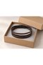Melviano Shadowline Dark Brown Leather Men's Bracelet - Thin Multi-Layer - 2