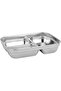 700ml Lunch Box RF12118 Rectangular Tiffin with Transparent Lid and 3 Compartments Removab - 6