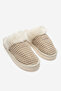 Women's Plush Knitwear with Fur Inside, Lightweight, Thick Sole, Comfortable Slippers - 2