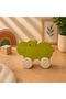 Wooden Honey Toy Hippo Natural Handmade Toy - 2